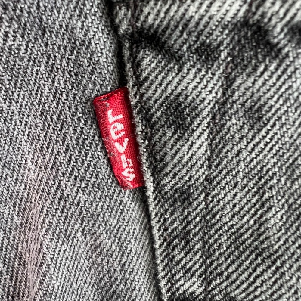 Levi's 501 Straight Leg Button Fly Jeans Faded Black Distressed Men 33 x 32 - Picture 3 of 15